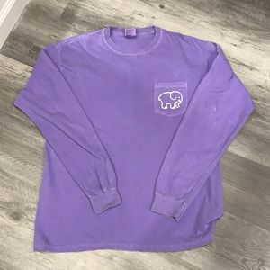 Ivory Ella distressed long sleeve shirt